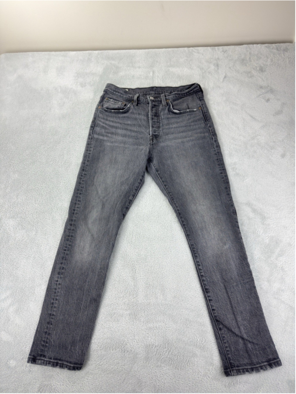 Levi's Premium 501S Women's Size 28W X 28L Black Button Fly Denim Jeans